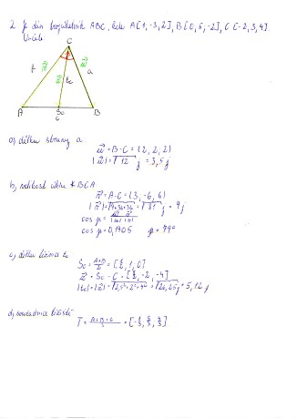 Vektorová algebra 2